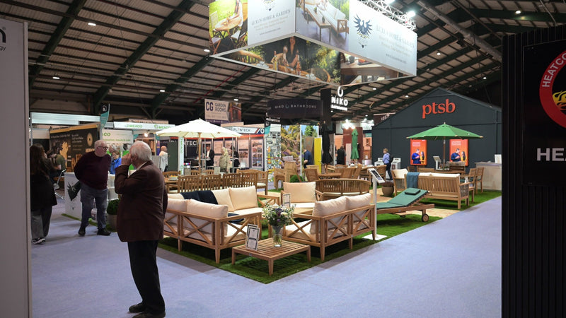 The Luxus Home & Garden stand at the PTSB Ideal Home Show, RDS Dublin, October 2026