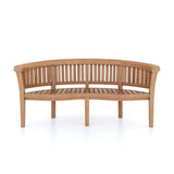 Teak garden furniture set 180cm Maximus round table (4 San Francisco benches) including cushions.