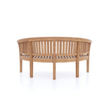 Teak garden furniture San Francisco bench including upholstery.