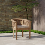 2 x Salon de jardin en teck Chaise San Francisco avec coussins.