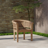 2 x Salon de jardin en teck Chaise San Francisco avec coussins.