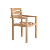 4 x Marlow stapelstoelen met kussens.