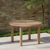 120cm ronde Maximus teakhouten tafel