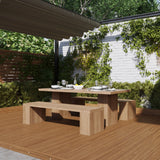 Belgravia Teak Bench Dining Set Belgravia Teak Bench Dining Set