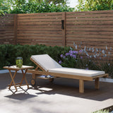 Teak ligstoel met kussen (prijs voor 1)