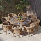 Copertura per mobili da giardino in teak 180cm Set