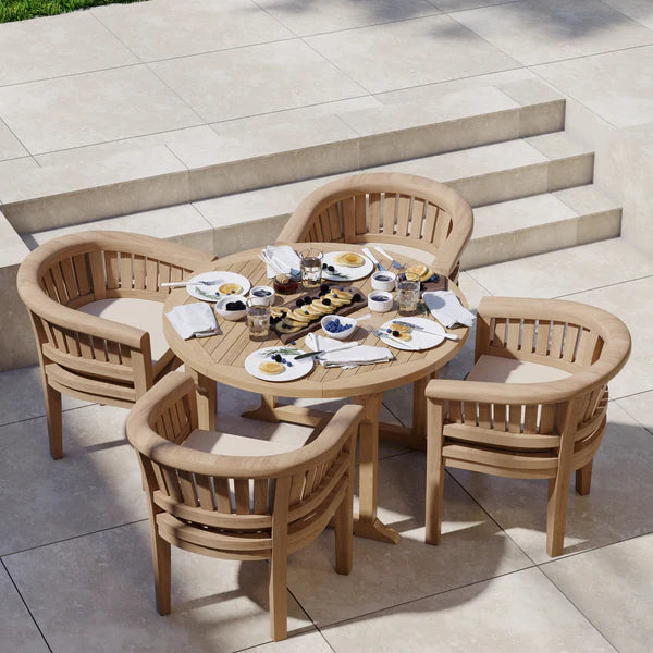 Garden seat discount and table set