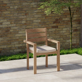 4 x Marlow stapelstoelen met kussens.