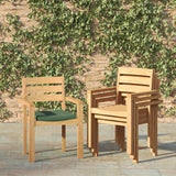 2 chaises empilables Marlow avec coussins.