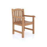 1 poltrona Warwick in legno di teak e cuscino.