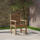 1 poltrona Warwick in legno di teak e cuscino.