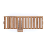 Teak ligstoel met kussen (prijs voor 1)