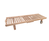 Teak ligstoel met kussen (prijs voor 1)