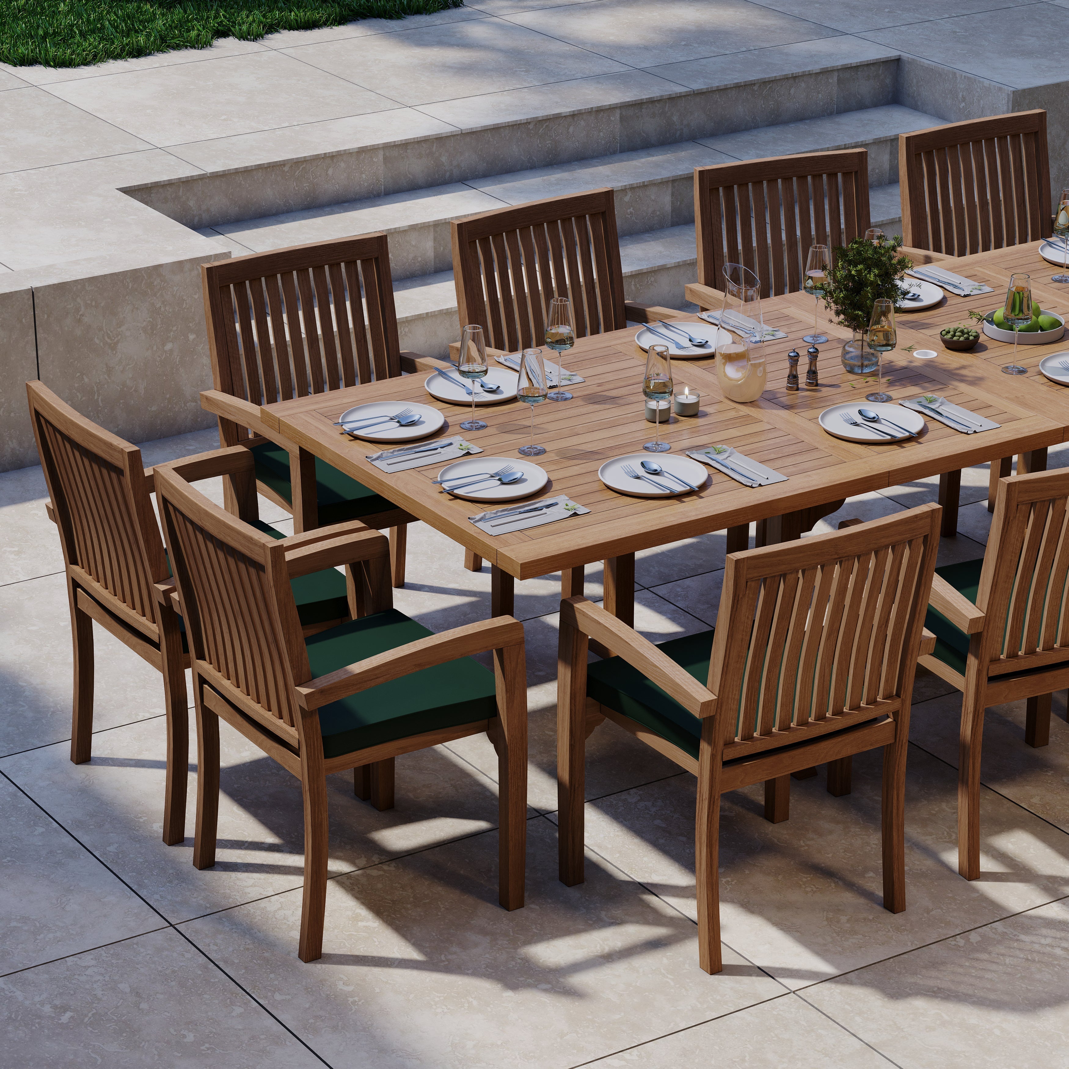 How to Make a Statement with a Large Outdoor Teak Dining Set