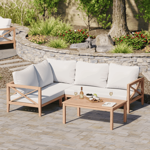 Teak garden furniture sets