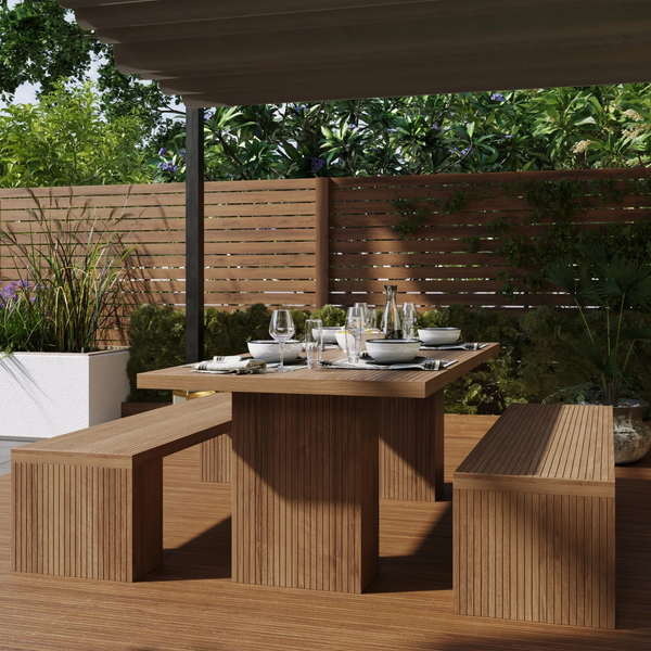 Teak garden furniture sets
