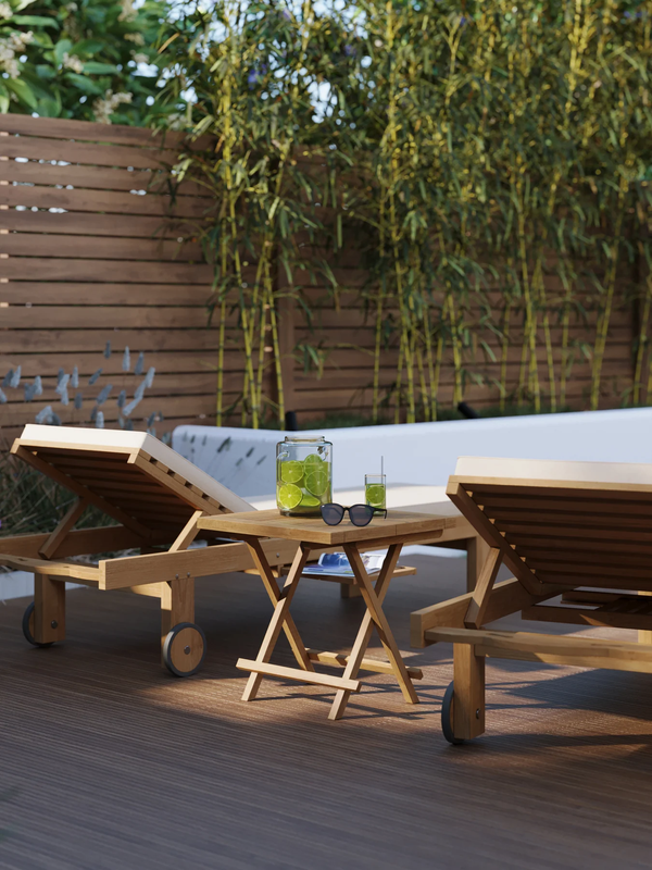 Teak garden furniture