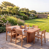 Belgravia Dining Table - Timeless Teak Outdoor Dining Table - UK and Ireland garden setting - image 3
