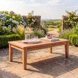 Santorini Table - Premium Teak Lounge Table - UK and Ireland garden setting - image 2