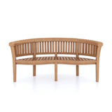 CLEARANCE Teak 180-240cm Oval Extending Table 4cm Top (6 Oxford Stacking Chairs 2 San Francisco Benches) Cushions included.