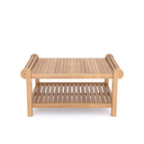 Teak Lutyens Koffieset (1 x Bank, 1 x Salontafel)