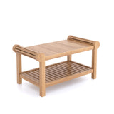 Teak Lutyens Koffieset (1 x Bank, 1 x Salontafel)