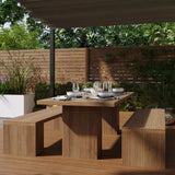 Belgravia Teak Bench Dining Set