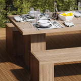 Belgravia Teak Bench Dining Set