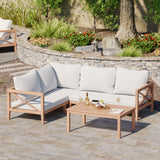 Amalfi Corner Teak Sofa Set