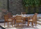 Luxor 150cm Round Table 4cm Top (6 Oxford Stacking Chairs) Cushions included.