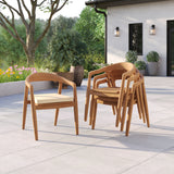 2 x Sydney Chairs with Cushions – Premium Teak Outdoor Lounging Chairs