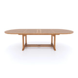 Teak garden furniture 200-300cm oval extendable table