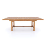 Teak Gartenmöbel 180-240cm Rechteckiger ausziehbarer Tisch, 4cm Platte.