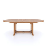 Teak garden furniture oval 180 - 240 cm extendable table