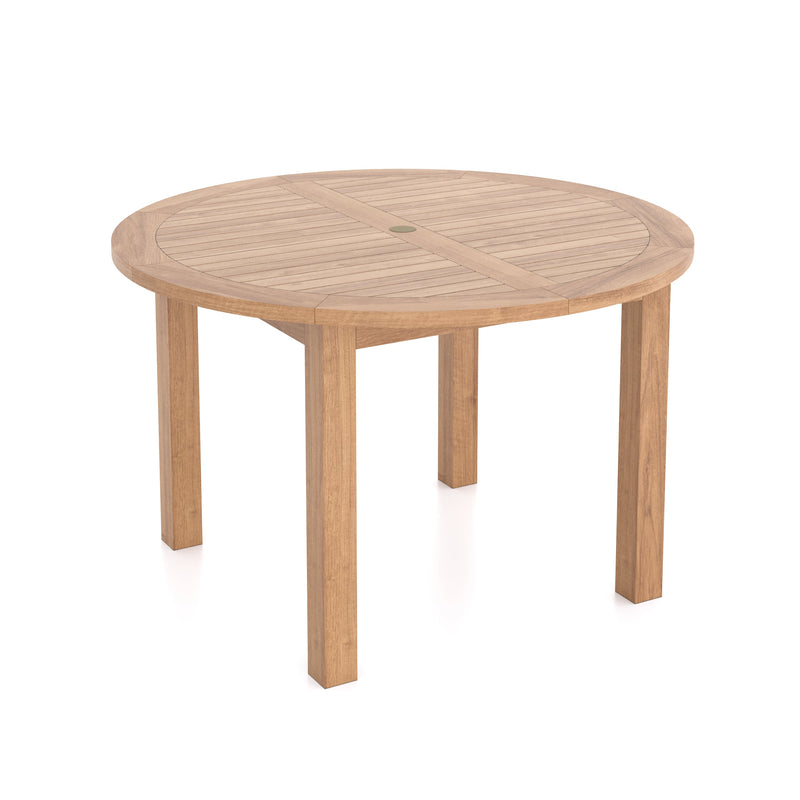 Teak Set 120cm Maximus Round Fixed Table with 4 San Francisco Chairs