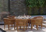 Luxor 150cm Round Table Table, 4cm Top (6 San Francisco Chairs) Cushions included.