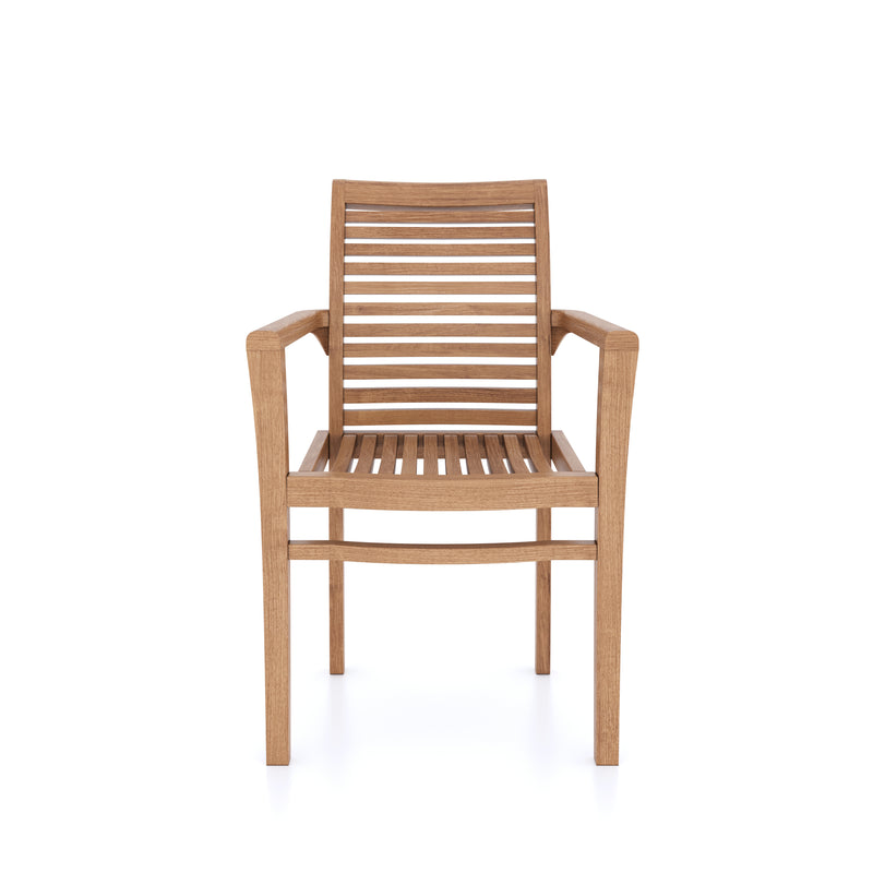 Teak garden furniture Oxford stacking chairs (price for 1)