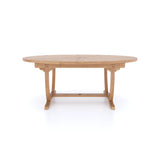 Teak 2m Sunshine Oval Table with Incorporated Lazy Susan